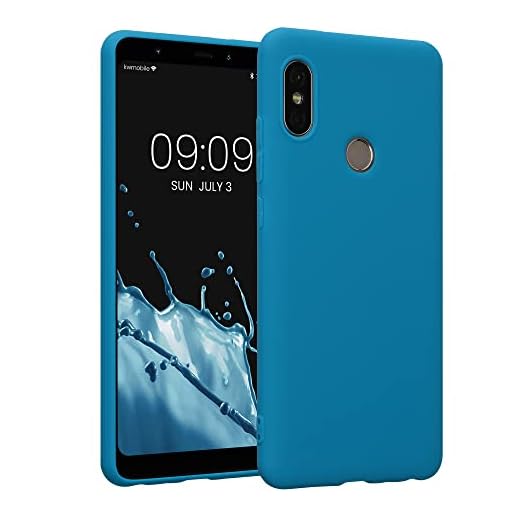 kwmobile Handyhülle für Xiaomi Redmi Note 5 (Global Version) / Note 5 Pro Hülle - TPU Case - Kabelloses Laden - Schutzhülle Cover in Karibikblau
