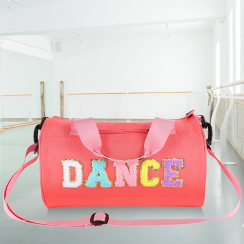 Image of Dance Ballet Bag for Girls Sport Gym Duffle Bags Overnight Travel Bags Fun Dance Workout Duffel Bag Toddler Cute Bag for Dancers, Girls, Teens, Student Athletes