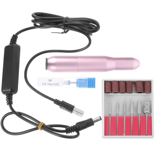Taladro para uñas SUPVOX de aluminio con alimentación USB para un limado preciso y cómodo