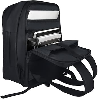 Rucsac, CabinFly Pacemaker, Poliester, 40x30x20cm, 24l, Negru, ideal bagaj de mana gratuit Wizzair