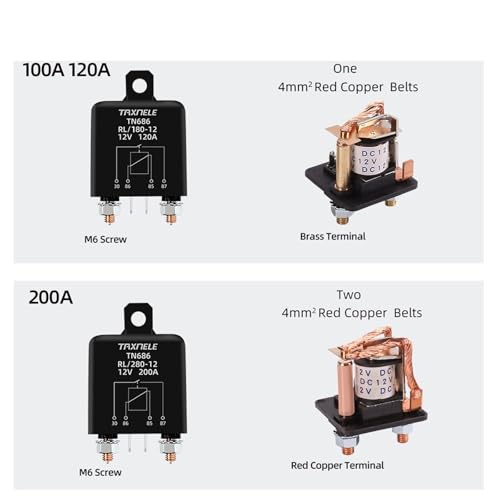 Relé 200A 12V 24V para solucionar picos de carga en el motor 5