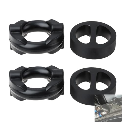 Image of 4Pcs Exhaust Muffler System Hanger for BMW E23 E30 E34, Front + Rear Car Rubber Muffler Exhaust Hanger Bushing, 18211177708 18211712838 18211176424 18211245985, for BMW 3 Series E30, 5 Series E28, E34