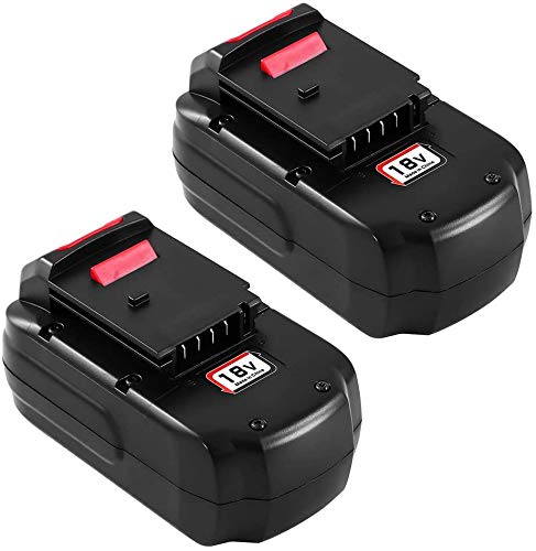 2Packs PC18B 18 Volt Ni-Mh Replacement Battery Compatible with Porter Cable 18V Battery PCC489N PC18BLX PCMVC PCXMVC Cordless Tools