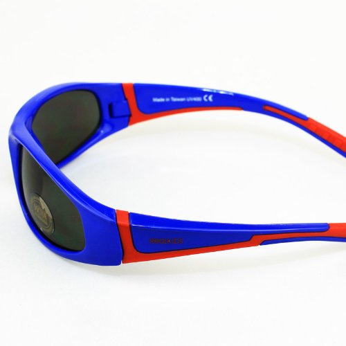 Óculos de Sol Bolt Azul e Vermelho 4 anos, Real Shades, Azul/Vermelho, 4 A 7 Anos