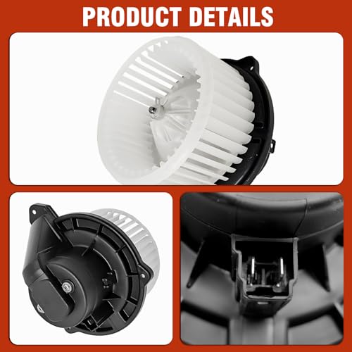 Image of AC Heater Blower Motor with Fan 700012 Fit for Jeep Grand Cherokee 2002-2004, for Dodge Ram 1500 2002-2008, Ram 2500 2003-2009, Ram 3500 2003-2009, Replaces# 5012701AB, 5096255AA, 5096256AA