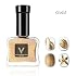 Metal Paintied Gel,Gold Silver Copper 3Colors Nail Polish,Mirror Metallic Gel Liner Nail Polish 3D Chrome | UV/LED Soak Off Nail Art for DIY & Salon /12ml*3PCS