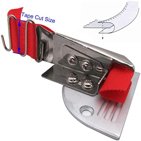 CKPSMS -1SET Heavy Material Raw Edge Tape Binder #KP-126B Compatible with/Replacement for Juki Brand Consew Brand Single Needle Sewing Machine (Tape Cut Size 20mm) image 4