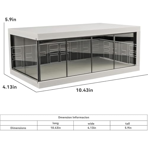 Image of 1:64 Scale Parking Lot Display Case - Diecast Car Display for Mini Cars, Model Vehicles - Diorama Garage Showroom for Collectors (Black) (Without Cars) | Best of Craft