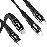 2 Pack 6 Ft USB C to USB C Cable for iPhone 17 Charger Cord, 60W C to C Cable Fast Charging for iPad, for iPhone 17 Air 16 15 Pro Max,S25/S24 USBC to USBC Cable