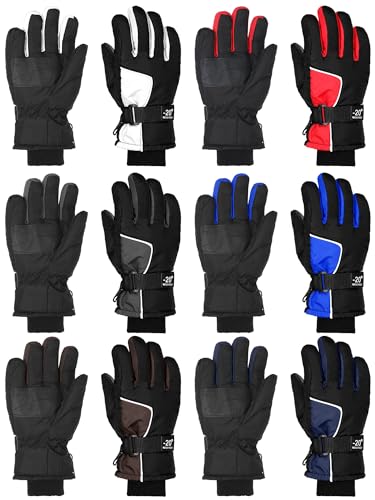 Gants d'hiver pour enfants imperméables finis les mains mouillées pendant le ski