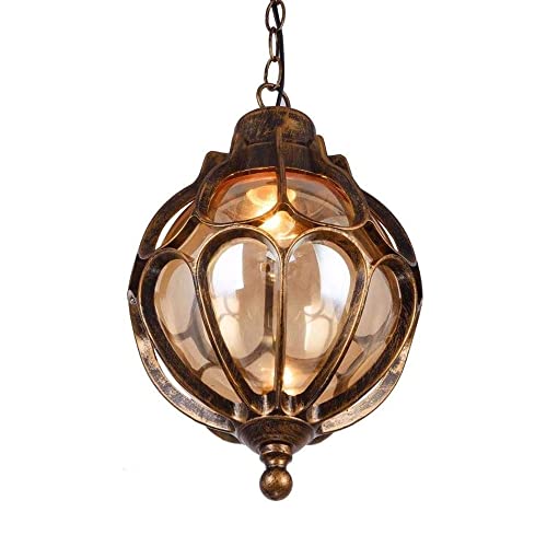 Lampe suspendue extérieur étanche IP65 lustre aluminium antirouille