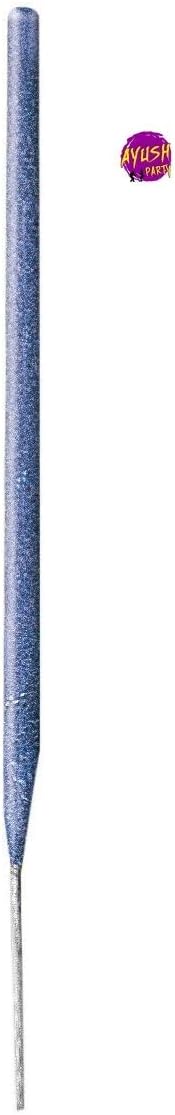 Ayush Blue Sparkler Candles, Pack of 8, measures approximately 18cm (7") parties