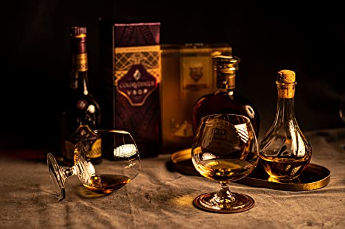 Large 21 Oz Crystal Brandy And Cognac Snifter Glasses | Set Of 2 Short Stem Giant Sniffer Bowls | Drinking And Tasting Glassware For Bourbon, Scotch, Tequila, Armagnac, Rum, Beer, Liquor #TOP1