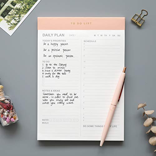 Daily To Do List Notepad With 52 Undated Tear-Off Planning Sheets,5.8"×8.2" Magnetic Planner Checklist Organizing Memo Pad For Reminders,Shopping List #TOP4