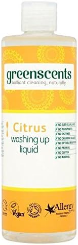 Greenscents  Citrus Washing Up Liquid 400ml (Pack of 4)