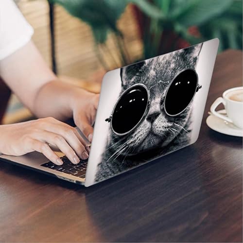 MOKASE Funda Compatible con MacBook Air 13 Pulgadas 2021 2020 2019 2018 M1 A2337 A2179 A1932 con Touch ID, Caso Delgada de Plástico Duro y Cubierta del Teclado para Nuevo Air 13 Pulgadas, Cool Cat