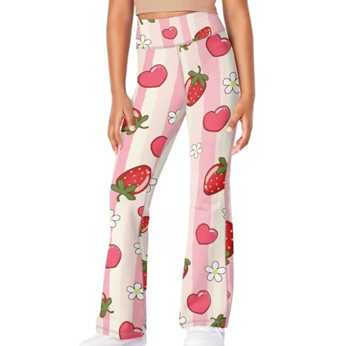 Dolyues Girls Flare Leggings Kids Casual High Waisted Stretchy Bootcut Yoga Pants Full Length Bell Bottoms 5-14 Years4