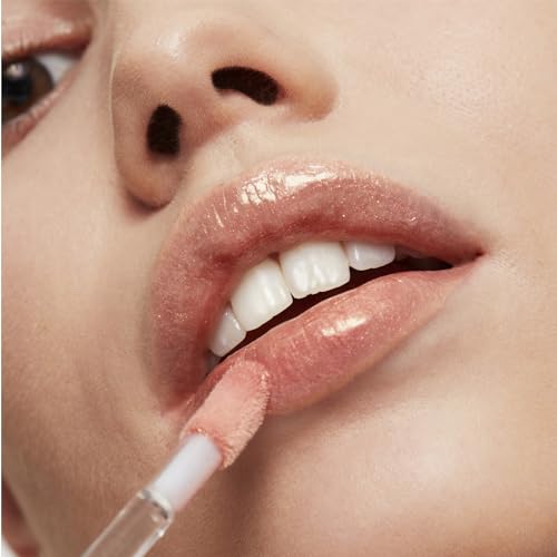 Image of Revlon Super Lustrous Lip Gloss, Non-Sticky, Hydrating, High Shine Finish, 205 Snow Pink, 0.13 oz