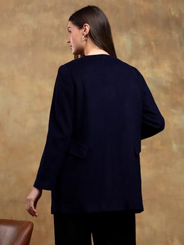 Image of KOTTY Womens Cotton Blend Standard Length Elegant Style Coat - Classic Style with Modern Detailing