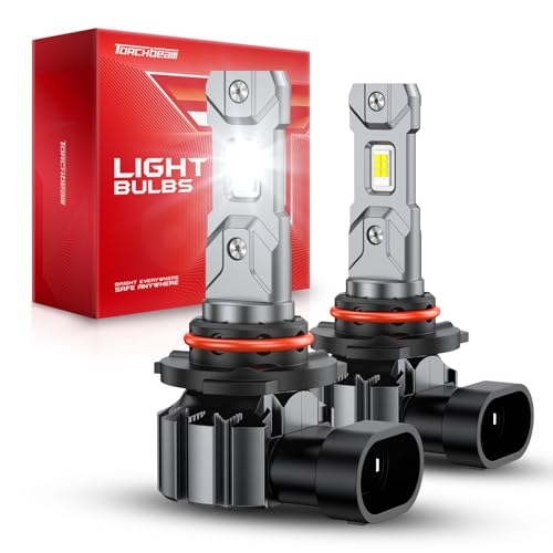 Image of Torchbeam Ultra-Bright 60000LM 9005 /HB3 LED Bulbs, 6500K Cool White, 12X Brighter than Halogen, 3MIN Easy Installation, Pack of 2