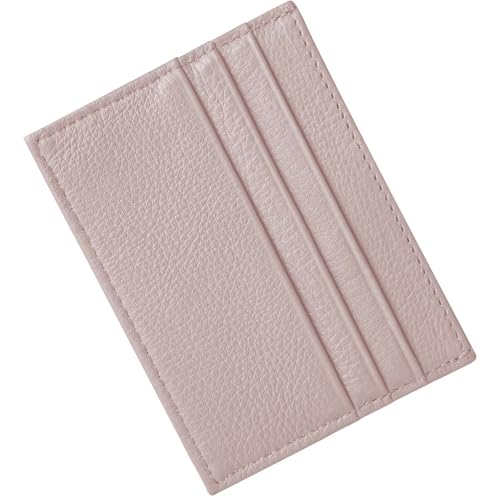 Image of M-Plateau Super Slim Genuine Leather Credit Card Wallet | Card Holder, Small Wallet for Man and Women with 6 Card Slots and 1 Pocket (Apricot)