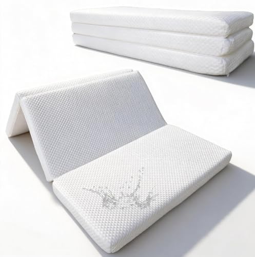 Opiniones y reviews de Colchones para niños , listamos los 10 mejores. 46 OOIUNJD Colchón para Cuna de Bebe Plegable, 100x67x5 cm, Colchón de Viaje Impermeable y Transpirable, Espuma de Alta Densidad 26D, Diseño de 3 Pliegues