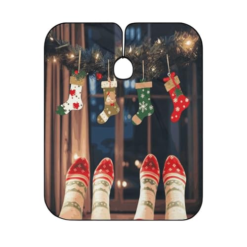 Capa para Corte de Pelo Navidad 170x144 cm con Cierre Ajustable miniatura 6