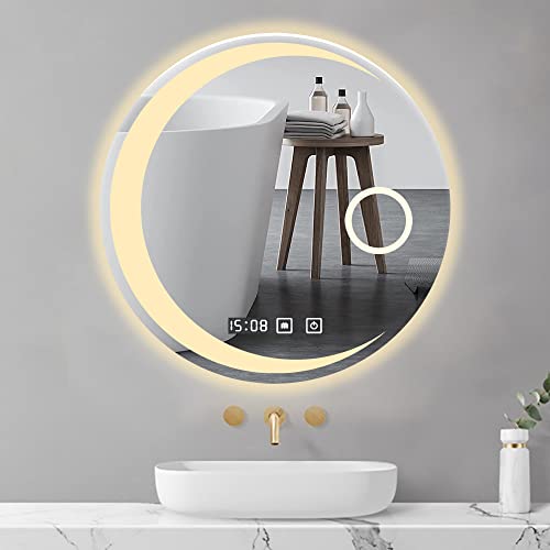 Miroir de salle de bain LED pour entrée et salon au design moderne