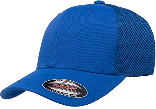 Flexfit Unisex-Adult's Ultrafibre Airmesh Fitted Cap, Royal, S/M