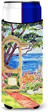Caroline's Treasures 6039LITERK Seaside Wine Bottle Hugger Bottle Cooler Sleeve Hugger Machine Washable Collapsible Insulator Beverage Insulated Holder image 5