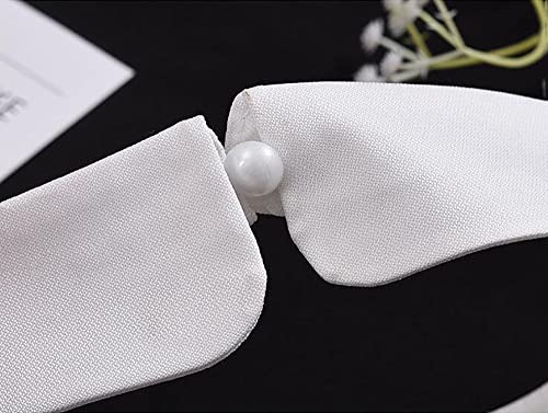 Detachable Dickey Collar Lapel Choker and Wrist Cuffs, False Sleeves4