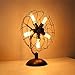 5-lampki biurko lampa Bend Hollow wentylator lampa stołowa Retro Industrial Metal żelazna lampa biurkowa Steampunk fajka wodna lampka nocna antyczne Edison E27 lampka nocna do nauki Bar oświetlenie de