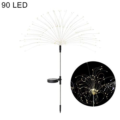 helegeSONG Solar LED Light Outdoor Garden Stake Lights Dandelion Artificial Trees Lights for Christmas Party Decor Wedding Birthday Night Lamp Warm White 150-LED
