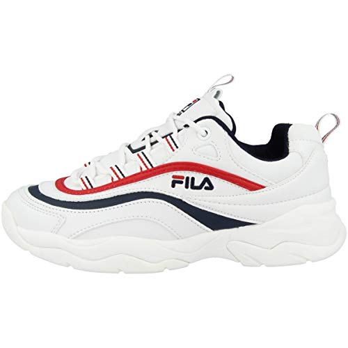 Fila Ray Low WMN 1010562-150, Womens Sneakers,Sports Shoes, White, 40 EU