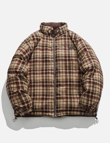 Aelfric Eden Coats Plaid Reversible Coat Trendy Solid Casual Puffer Down Jacket Quilted Bubble Jackets Y2k Outfits2