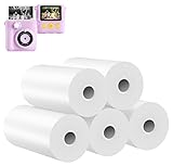 AORILE 5 Rolls Kids Camera Print Paper Refill for Instant Print Camera BPA Free Photo Paper for Kids Instant Camera Image