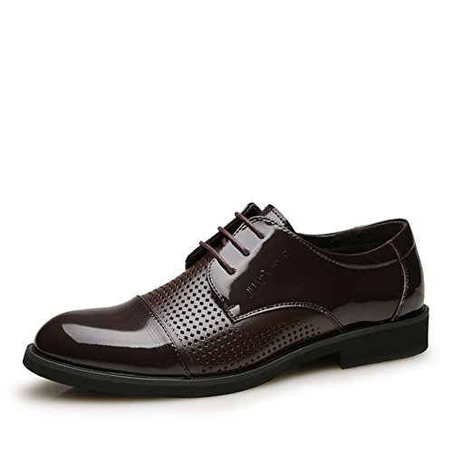 Chaussures de robe d’affaires pour homme en cuir verni style Angleterre