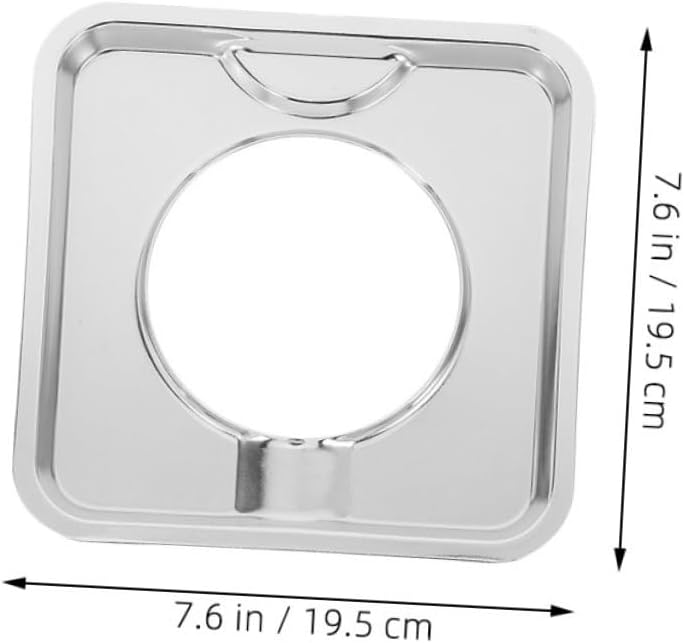 OSALADI 2pcs Square Gas Range Drip Pan Replacement Stainless Steel Heavy Duty Gas Stove Drip Pans