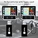 Wireless CarPlay Adapter, Plug & Play Converts Wired CarPlay to Wireless, Convert Wired to Wireless CarPlay Fit for Cars from 2015 & for iPhone iOS 10+
