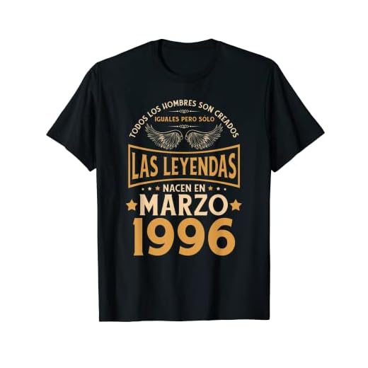Cumpleaños Hombre Regalos Las Leyendas Marzo 1996 Camiseta