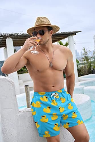 Mens Swim Trunks with Compression Liner 5 Inseam Quick Dry Swimwear Bathing Suit Swimming Board Shorts with 4 Pocket3