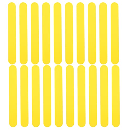 ibasenice 25pcs Professional Tongue Depressors Yellow Large Stir Sticks Easy to Use