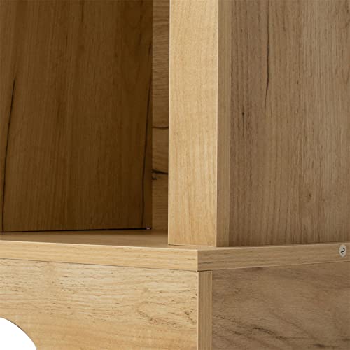 Holaki Side Cabinet,Sideboard Buffet Storage Cabinet,Modern Farmhouse Cabinet With Sliding Barn Door&Interior Shelve,Accent Cabinet,Stable Metal Frame,Suit For Living Room,Hallway,Kitchen (Light Brown #TOP3