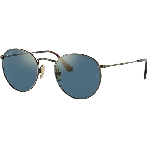 Ray-Ban Unisex Rb8247 Round Titanium Round Sunglasses