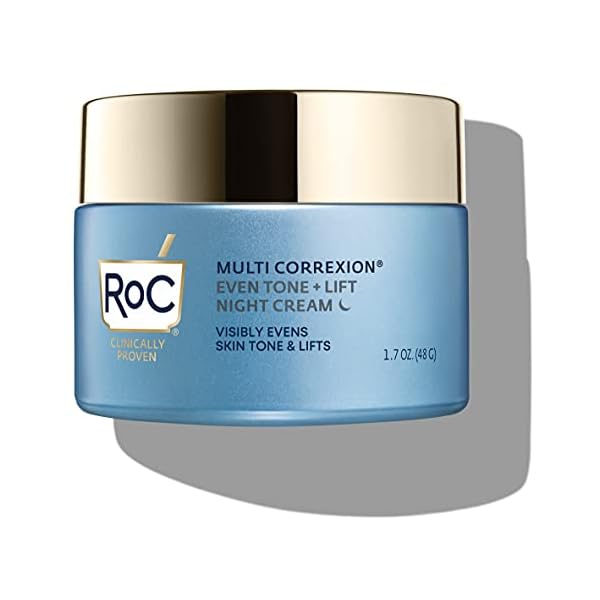 RoC-Multi-Correxion-5-in-1-RestoringAnti-Aging-Facial-Night-Cream-with-Hexinol-17-Oz-Packaging-May-Vary RoC Multi Correxion 5 in 1 Restoring/Anti Aging Facial Night Cream with Hexinol, Stocking Stuffers for Men & Women, 1.7 Ounces (Packaging May Vary)