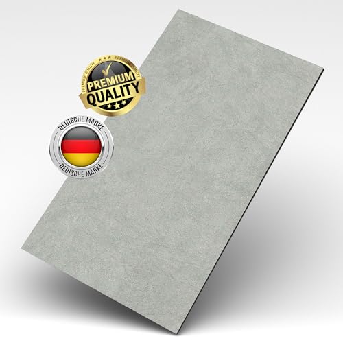 AS Country Stone Wandpaneele in Marmoroptik - 60x120 cm | PVC Wandverkleidung mit echtem Quarz und Steinmehl für Küche, Bad & mehr | Küchenrückwand Platte Wandpaneel | Concrete Light
