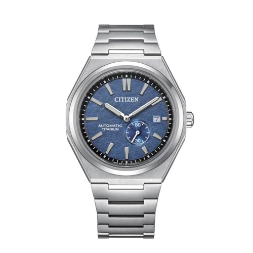 Image of Citizen Zenshin Super Titanium Lightweight Automatic Men's Watch | 5X Harder, 40% Lighter, Scratch & Rust Resistant | Integrated Bracelet | Small Seconds | 100M Water Resistance |NJ0180-80L