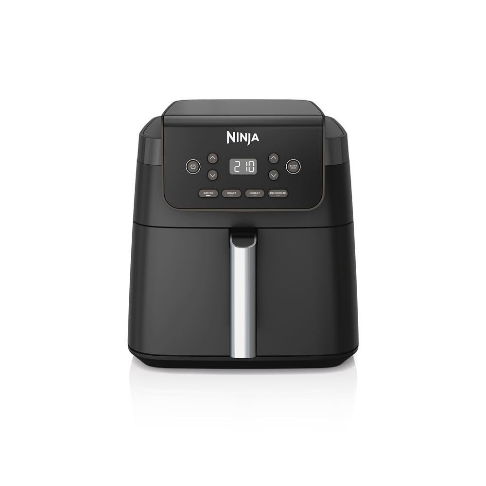 Ninja AF170EU frytkownica na gorące powietrze, 6,2 l, bez oleju, duża kwadratowa szuflada, smażenie, smażenie na gorące powietrze, suszenie, podgrzewanie, cyfrowa, powłoka zapobiegająca przywieraniu