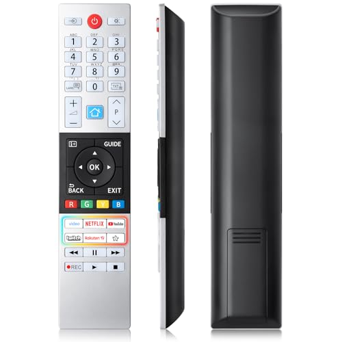 pour Telecommande-Universelle-Toshiba, pour Toshiba Smart TV, avec 6 Raccourcis