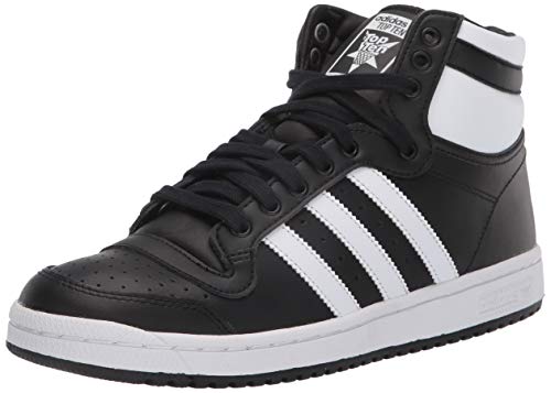 adidas Originals mens Top Ten Hi Sneaker, Core Black/Ftwr White/Core Black, 9.5 US